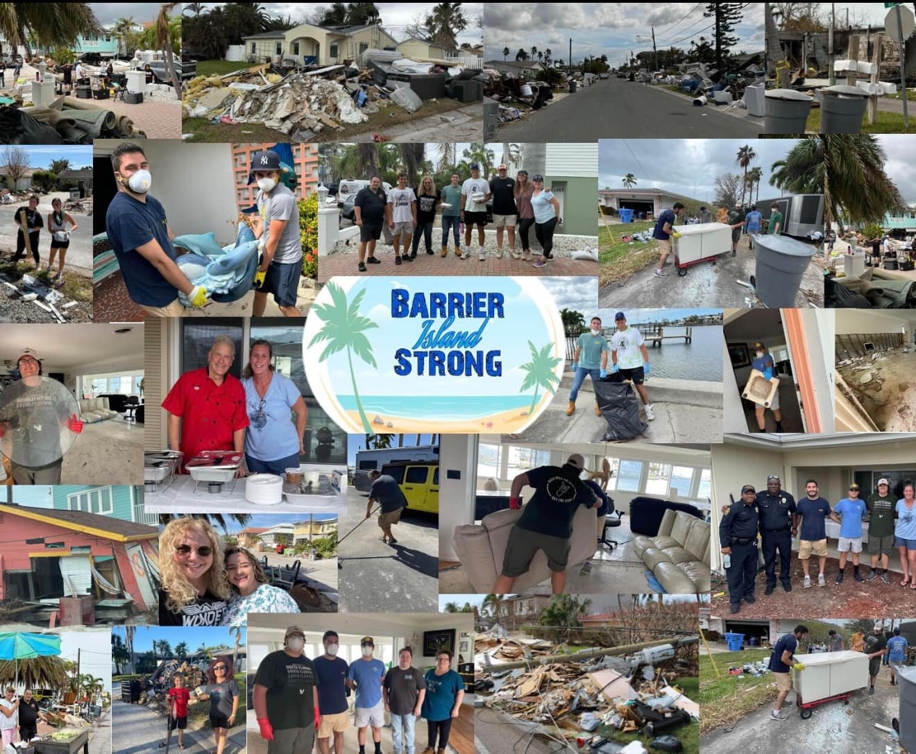 Community members supporting a charitable cause